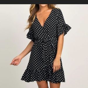 Polka dot Dress Black & White size M